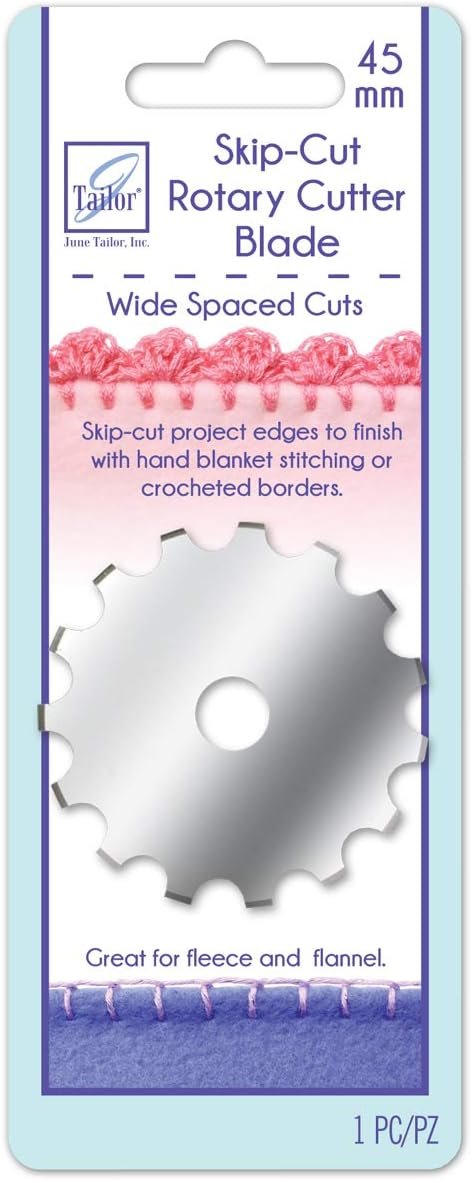 June Tailor Wide-Skip Blade Edging Tool for Fleece Blankets