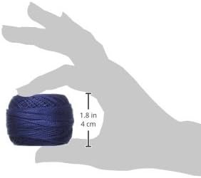 DMC Pearl Cotton Ball Size 8 87yd, Navy Blue