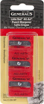General Pencil All-Art Sharpener, Pack of 3, Little Red (S6503BP)
