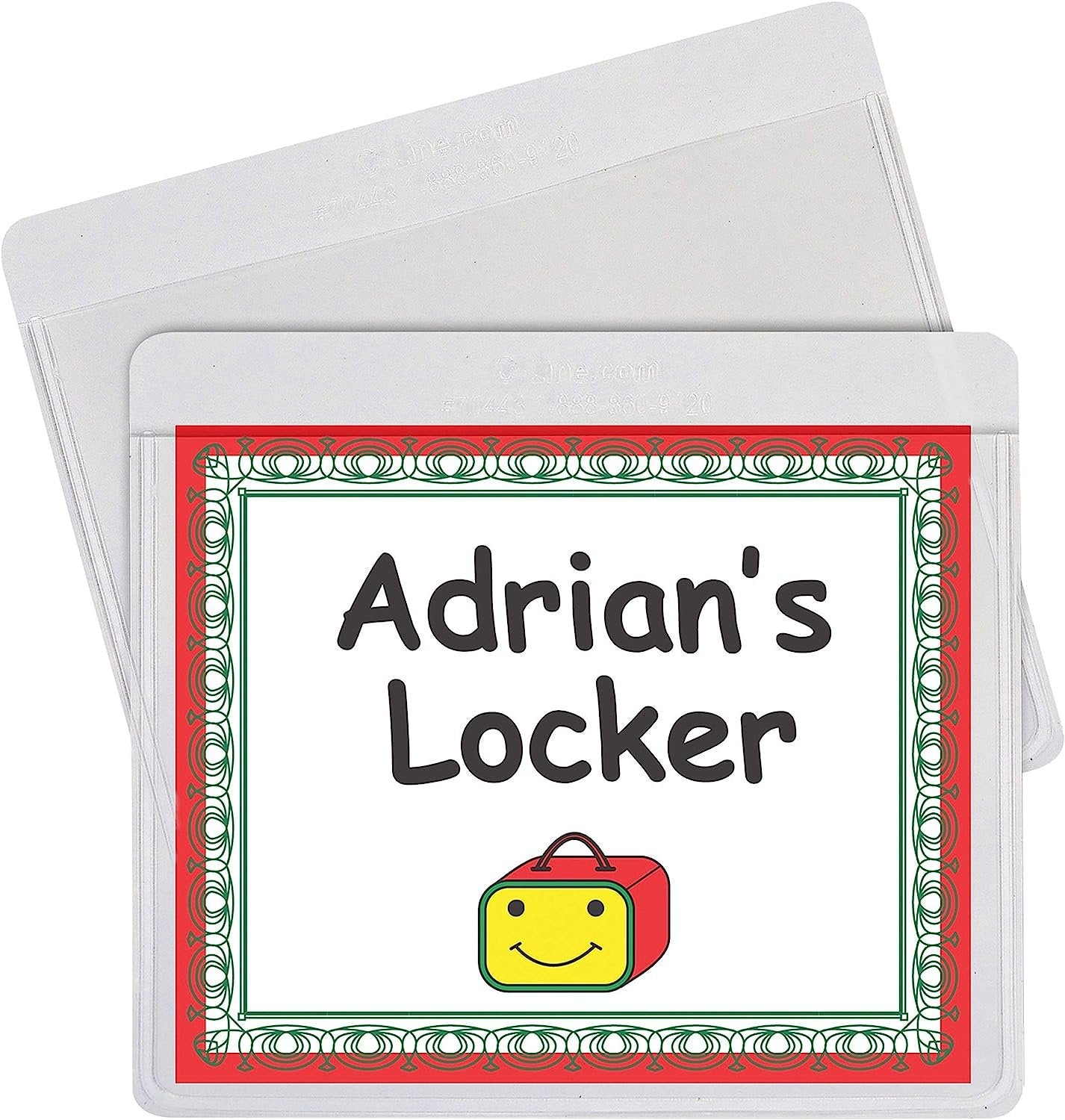 C-Line-70443 Self-Adhesive Labeling Pockets, Pack of 25, 3-1/2 x 2-3/4 in