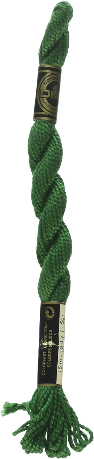 DMC Pearl Cotton Skein Size 3 16.4yd, Very Dark Forest Green