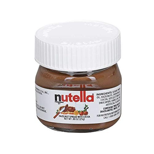 Nutella Hazelnut Spread with Cocoa Glass Jar.88 Ounce - 64 per case.
