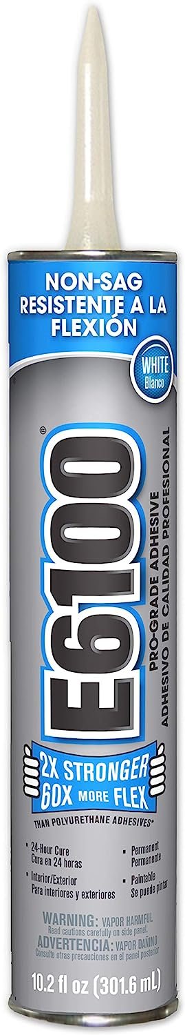E6100 252051 Pro-Grade Adhesive Cartridge 10.2 fl oz White
