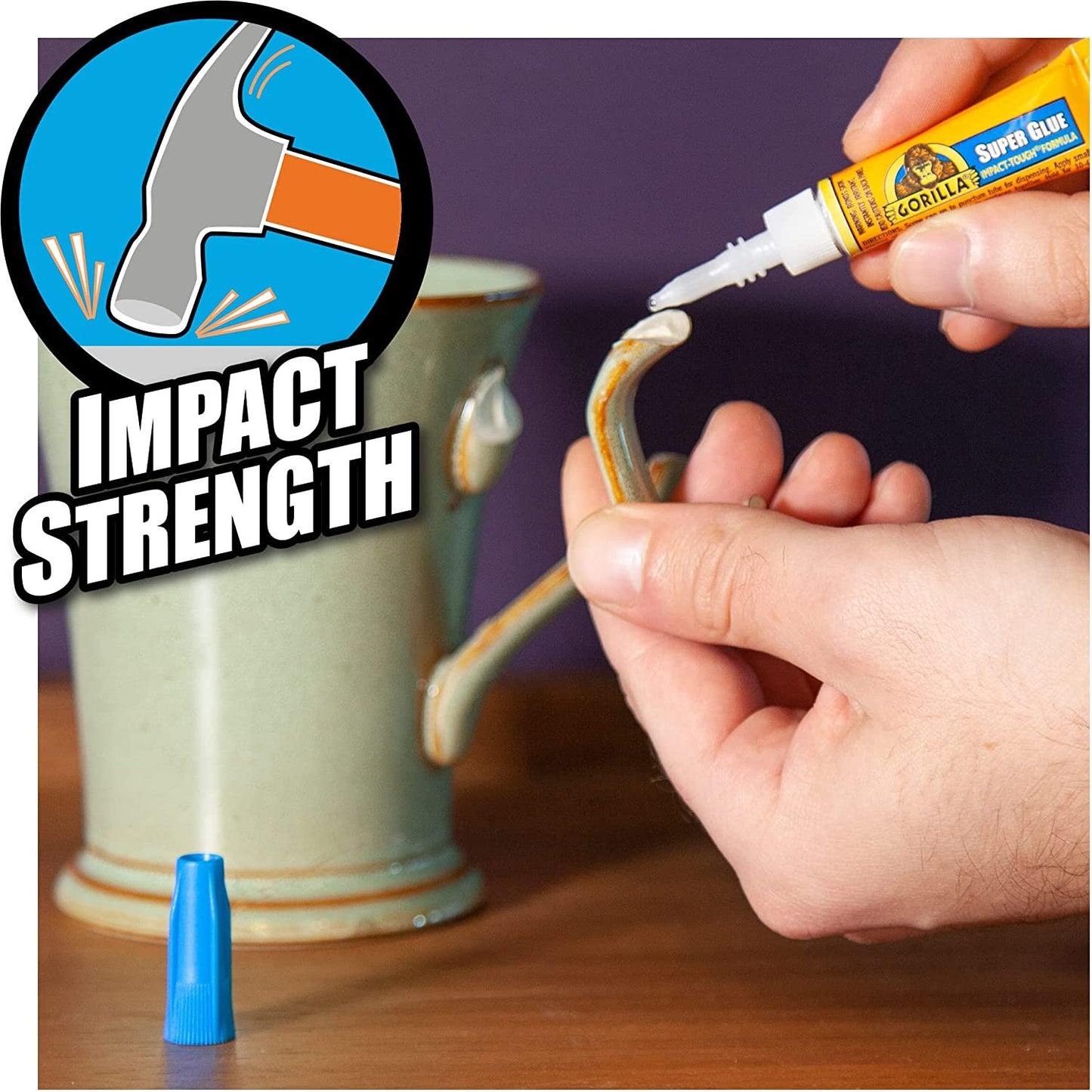 Gorilla Super Glue Two 3 Gram Tubes, Clear, (Pack of 1)