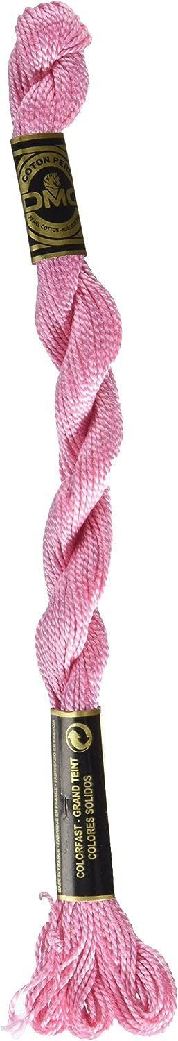 DMC 115 5-604 Pearl Cotton Thread, Light Cranberry, Size 5