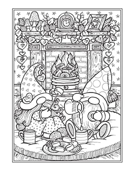 Creative Haven Gnome Sweet Gnome Coloring Book (Adult Coloring Books: Fantasy)