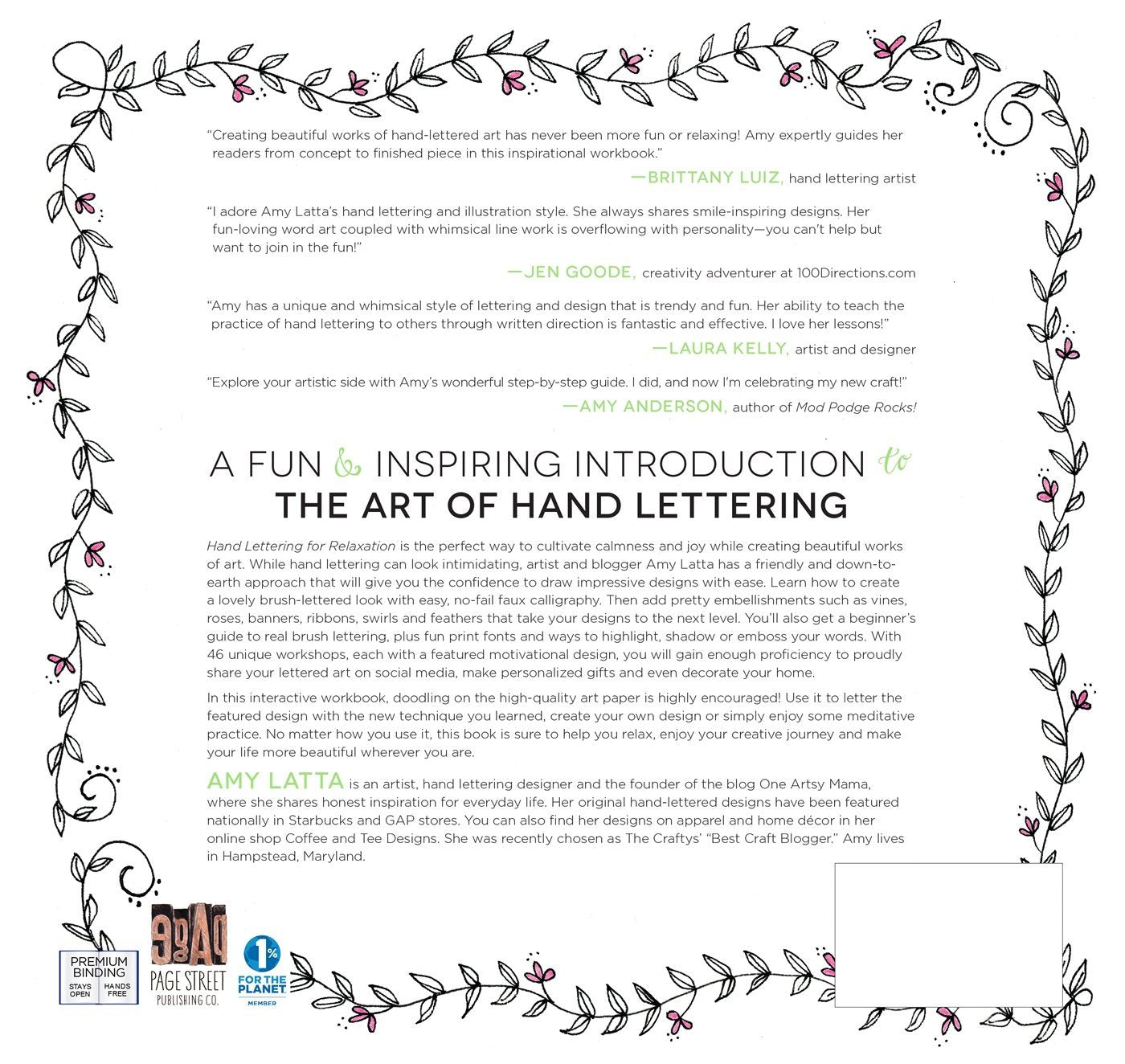 Hand Lettering for Relaxation: An Inspirational Workbook for Creating Beautiful Lettered Art
