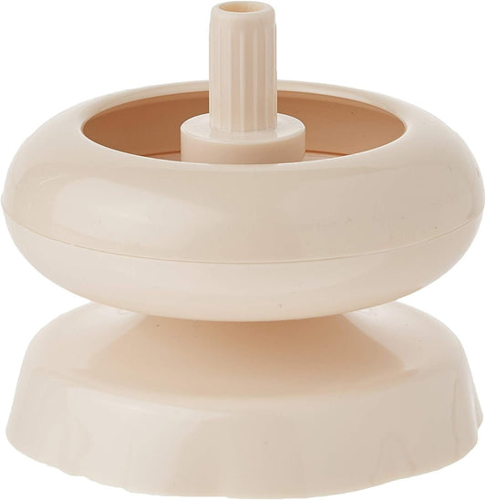 Beadalon Spin N Bead Jewelry Making Tool Wood Bead Bowl - Includes a Curved Needle for Easy Bead Stringing