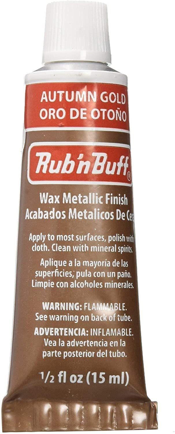 AMACO Rub 'n Buff Wax Metallic Finish, Autumn Gold, 0.5-Fluid Ounce (76372M)