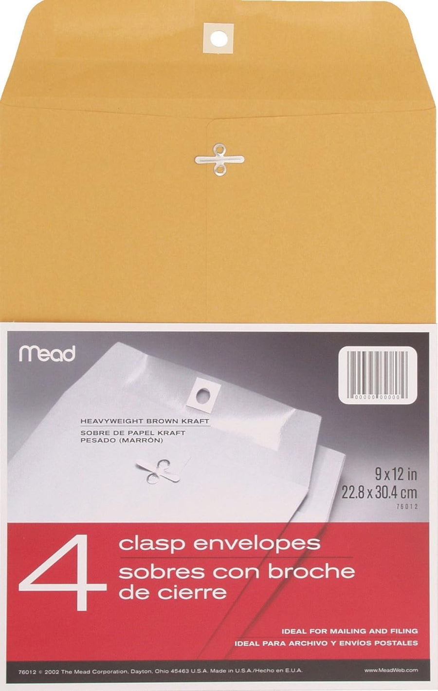 ENVELOPE MANILLA9X12 PK4