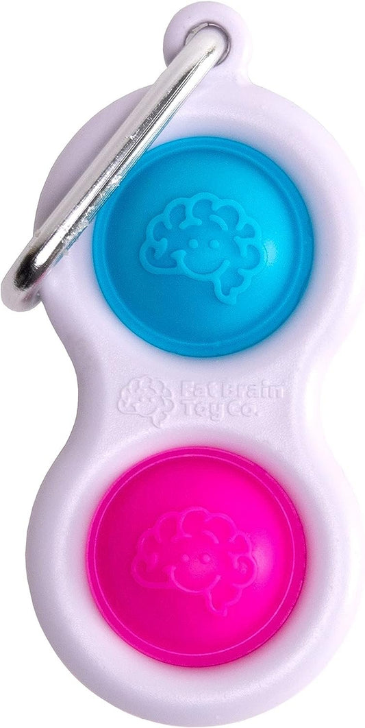 Fat Brain Toys Simpl Dimpl - Blue/Pink - Simpl Dimpl - Simple Dimple - Blue/Pink Office & Desk Toys for Ages 3 to 12