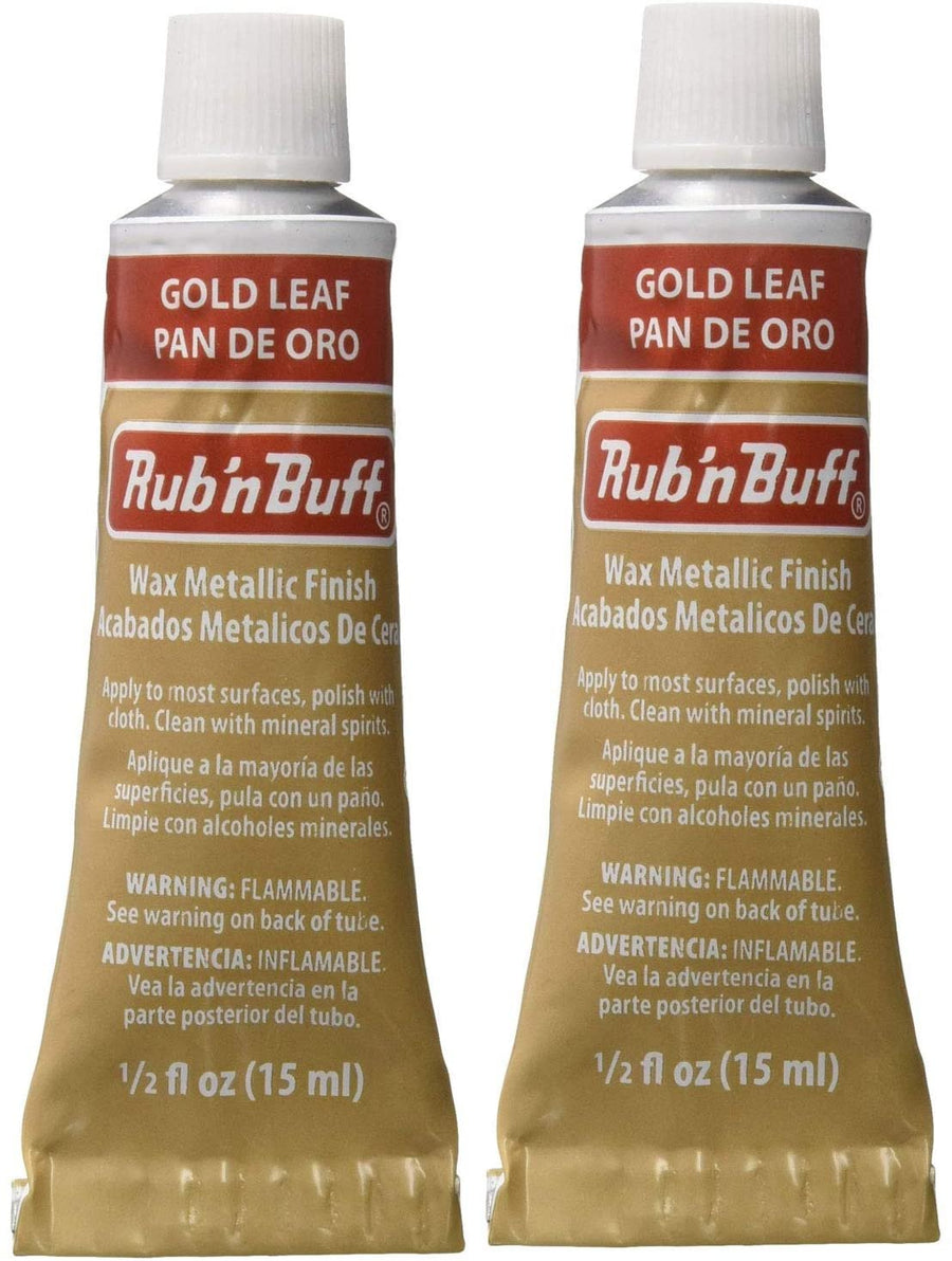 Rub 'n Buff The Original Wax Metallic Finish (Gold Leaf) 2 pcs sku# 1835744MA