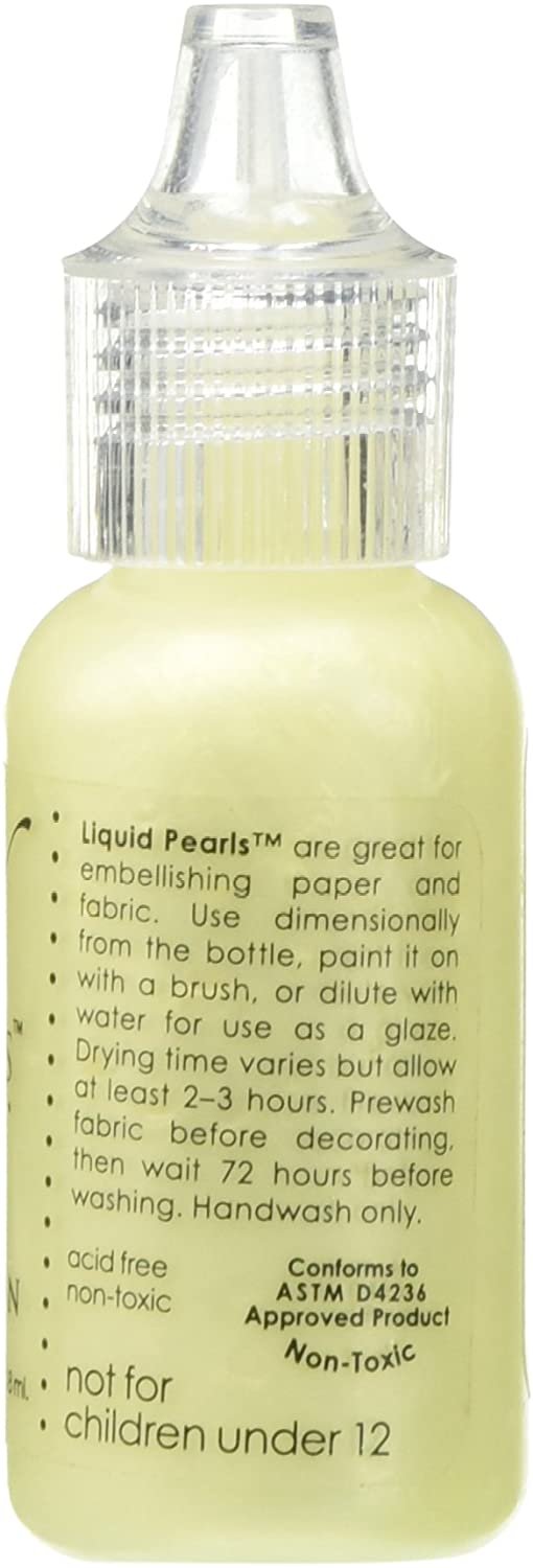 Ranger Liquid Pearls Glue, 0.5 oz, Lemon Chiffon