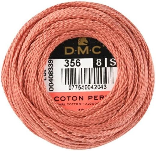DMC 116 8-356 Pearl Cotton Thread Balls, Medium Terra Cotta, Size 8