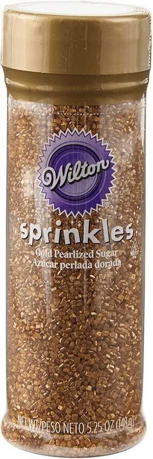 Wilton Gold Pearlized Sugar Sprinkles, 5.25 oz.â€¦