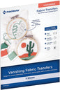 Print Works Vanishing Embroidery Transfers, for White/Light-Colored Fabrics, 5 Sheets, Inkjet, 8.5 x 11 (00536)