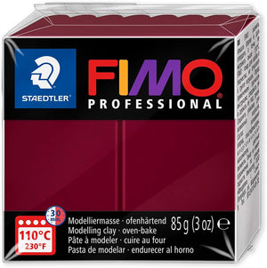 Staedtler 8004 FIMO Professional Oven-Hardening Polymer Modelling Clay - Pack of 6 x 85g Blocks - Berry Toned Colours