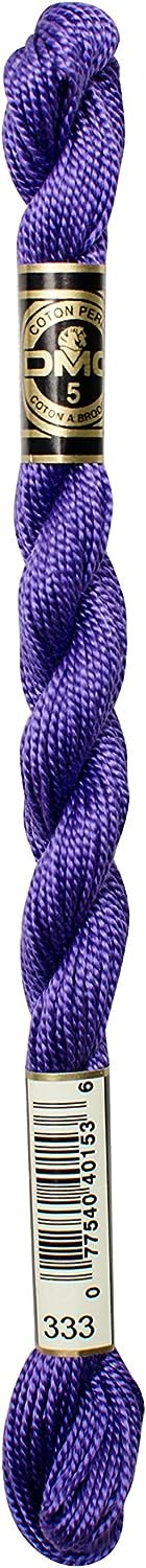 DMC 115 5-333 Pearl Cotton Thread, Very Dark Blue Violet, Size 5