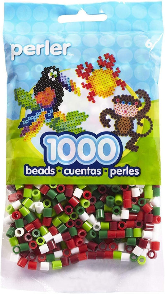 Perler Beads Christmas Mix 2 Bead Bag, Small, 1000 Count
