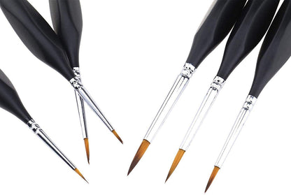 Testors Clear Parts Cement 1-Ounce, Pixiss 6 Fine Detail Miniatures Paint Brushes