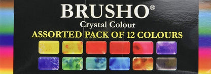 Brusho by Colourcraft 12 Color Brusho Crystal Colour Set, 0.5 Ounce (Pack of 12)