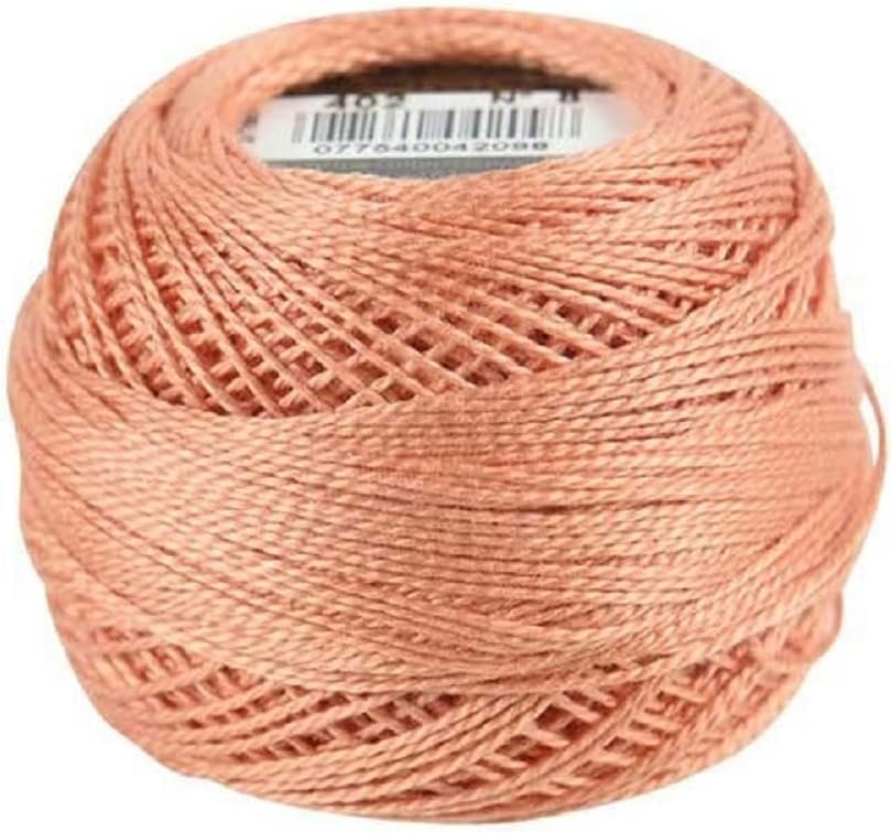 DMC 116 8-402 Pearl Cotton Thread Balls, Very Light Mahogany, Size 8