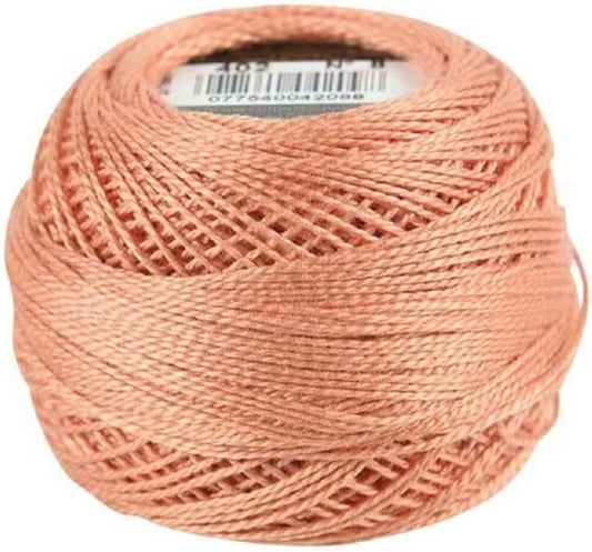 DMC 116 8-402 Pearl Cotton Thread Balls, Very Light Mahogany, Size 8