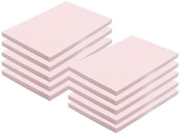 Rubber Stamp Pads (10 Pack) by Pixiss - Printmaking Supplies Refill - Block Printing Stamp Pads for Rubber Stamps (6"x4") - Rubber Stamp Making Kit Resupply