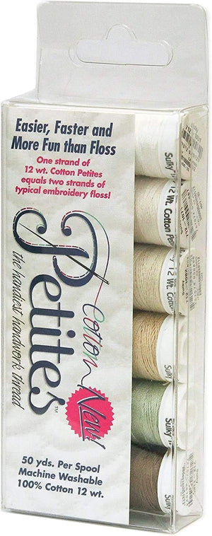 Sulky Sampler Cotton Petites, 12-watt, Neutrals Assortment