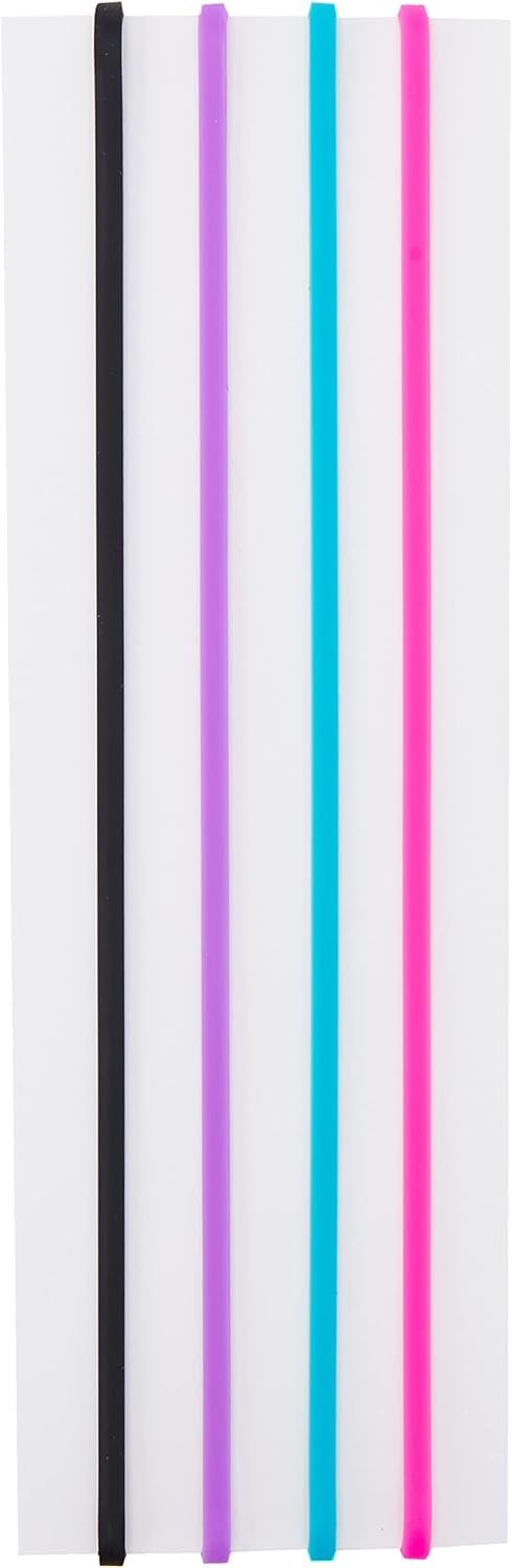 Ranger Dyan Revelry's Dylusions Dyalog Notebook Elastic Bands (4 Per Pack), Multicolor