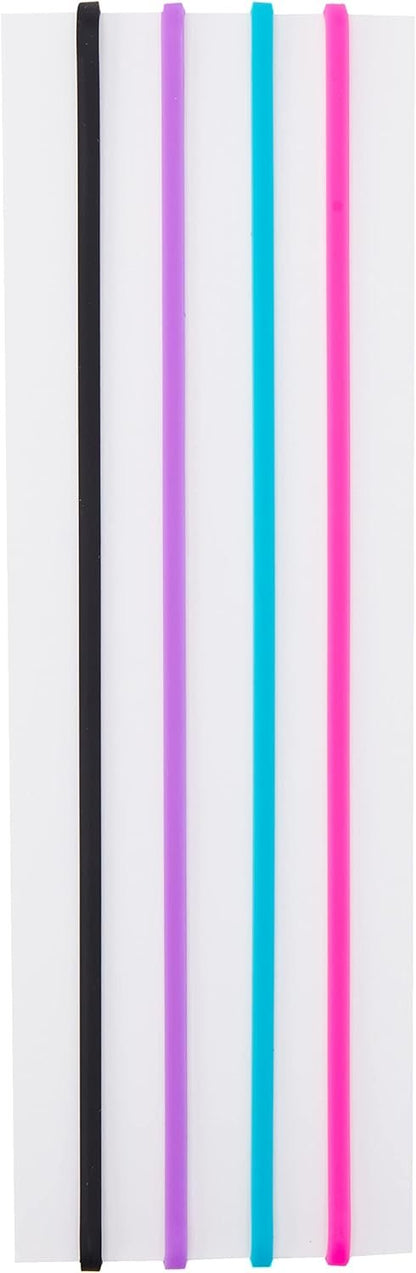 Ranger Dyan Revelry's Dylusions Dyalog Notebook Elastic Bands (4 Per Pack), Multicolor