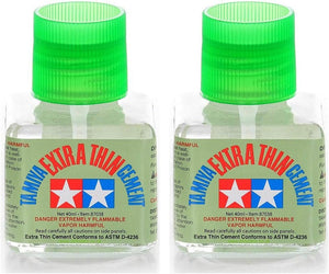 Tamiya 87038 Extra Thin Cement Glue Fine Tip 40ml 2 Pack