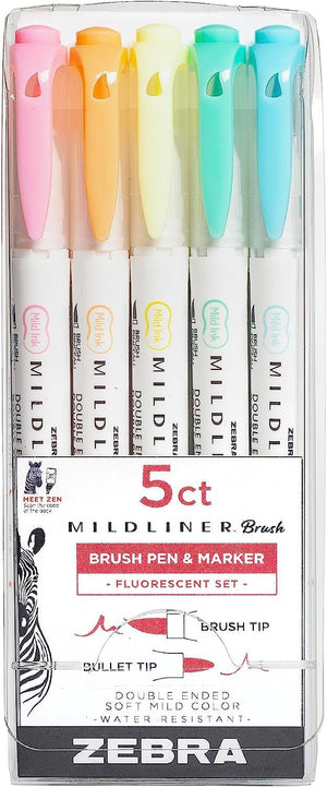 Zebra Pen Mildliner Brush Marker