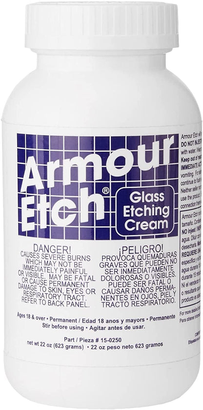 Armour Etch 15-0250 Etching Cream, White