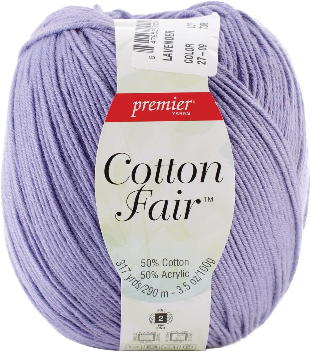 Premier Yarns Cotton Fair Solid Yarn-Lavender