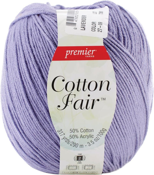 Premier Yarns Cotton Fair Solid Yarn-Lavender