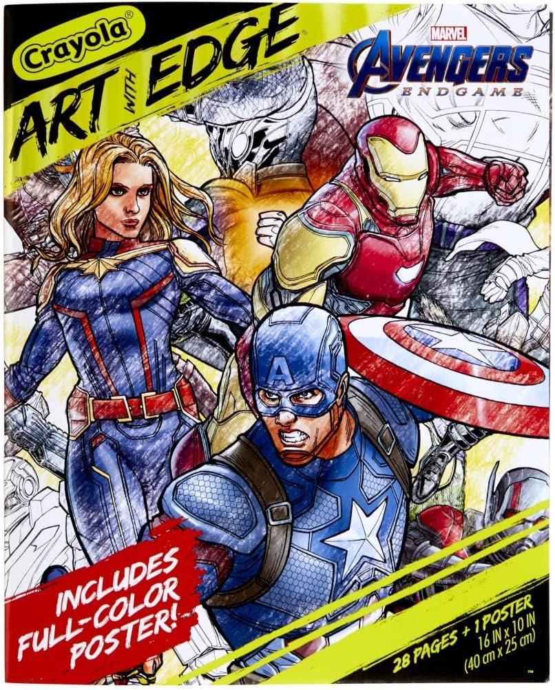 Crayola Marvel Avengers Endgame Coloring Pages, (Model: 40489)