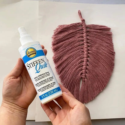 Stiffen Quick Fabric Stiffener - 8oz Stiffen Quik Fabric and Hat Stiffener, Plus 25 Sewing Fabric Clips