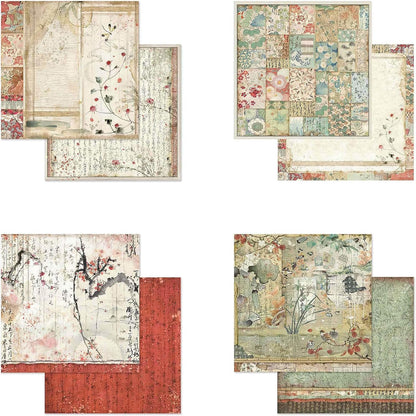 STAMPERIA INTERNATIONAL, KFT Paper PAD 8X8 10PK Oriental G, 20.3 x 20.3 (8" x 8"), Multicoloured