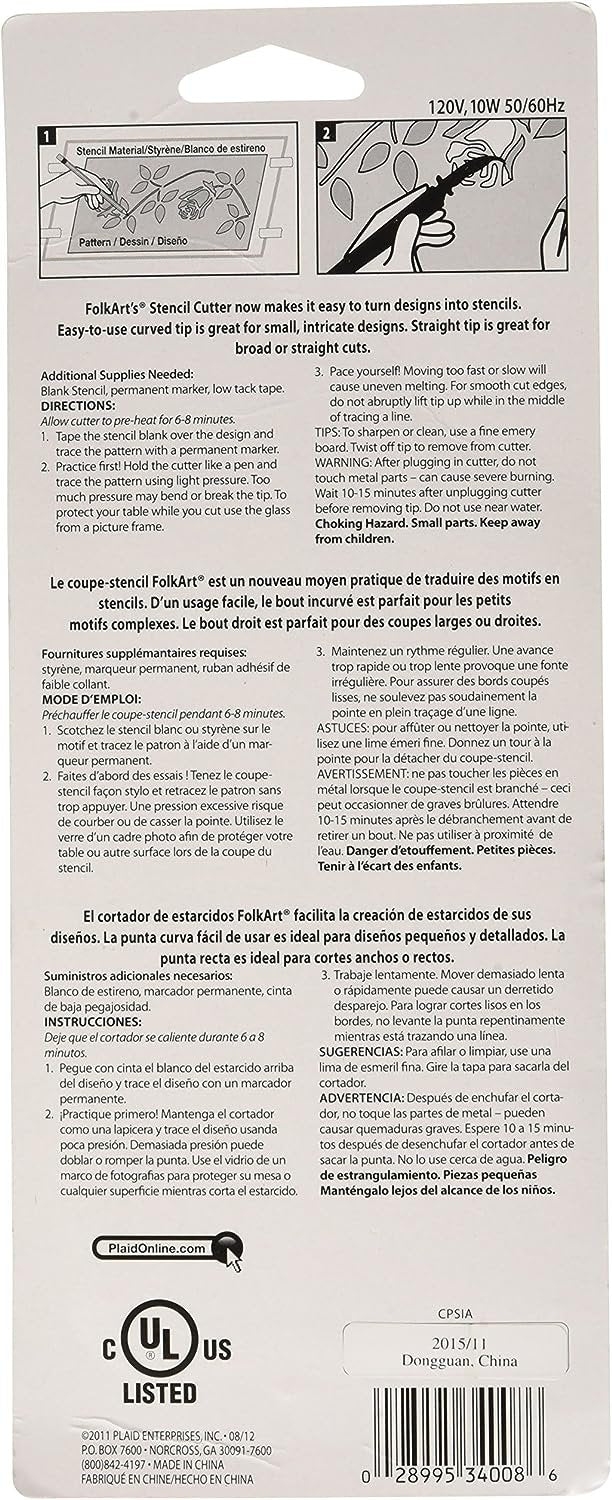 FolkArt Stencil Cutter 34008, Black