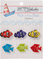 Buttons Galore Exotic Fish, 0.6, Multi-Colour