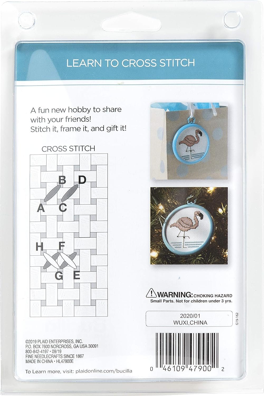 Bucilla 47900E My 1st Stitch Counted Cross Stitch Kit, 3", Dragon