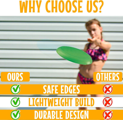 Fun Express Mini Flying Disks (Bulk Set of 72 Saucers) Outdoor Toys for Kids