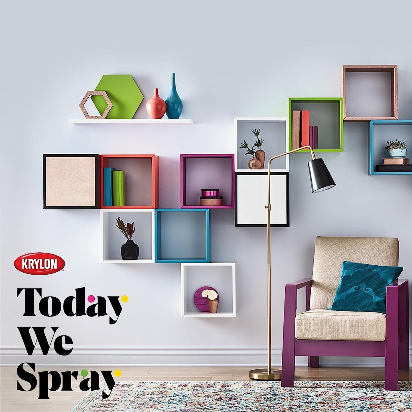 Krylon K03801A00 Glitter Blast Glitter Spray Paint for Craft Projects, Golden Glow, 5.75 oz