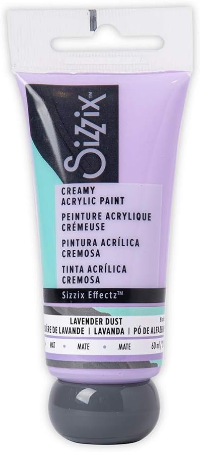 Sizzix Effectz Creamy Matte Acrylic Paint Lavender Dust 60ml, 664545