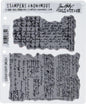 Stampers Anonymous Tim Holtz Cling Stamps 7"X8.5", Ledger Script