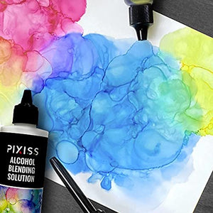 Alcohol Blending Solution for Ink - Large 4oz Ink Blending Solution - Works with All Alcohol Inks - with Applicator Tip, Applicator Bottle and Funnel