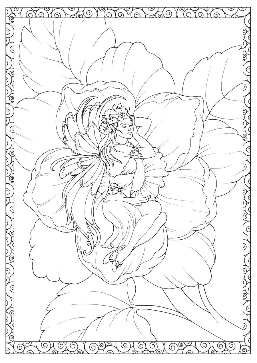 Adult Coloring Enchanted Fairies Coloring Book (Adult Coloring Books: Fantasy)