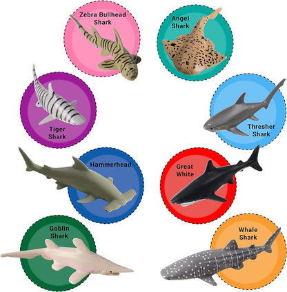 Shark Toy Animals (12 Count)