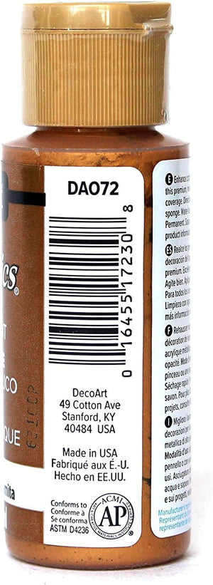 DecoArt Dazzling Metallics 2-Ounce Bronze Acrylic Paint